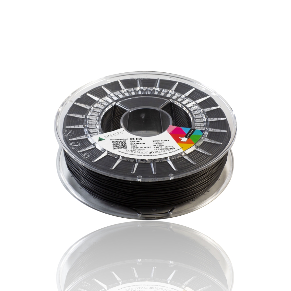 Smartfil Flex 93A TRUE BLACK M 750g - Smart Materials 3D