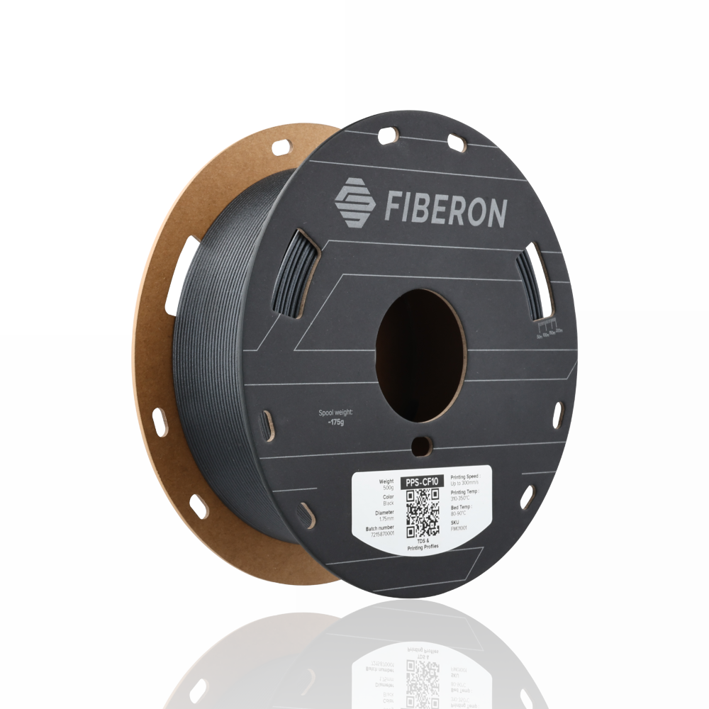 Fiberon™ PPS-CF10 1.75 500g - Black - Polymaker