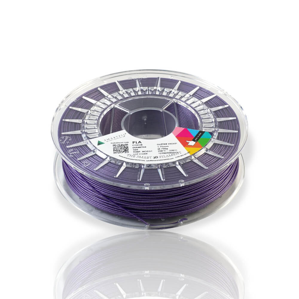 Smartfil PLA GLITTER VIOLET L 1kg Violeta - Smart Materials 3D