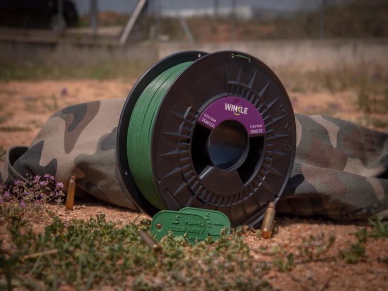 PLA HD 300g GLITTER Verde Militar Military Green - WINKLE - Image 11