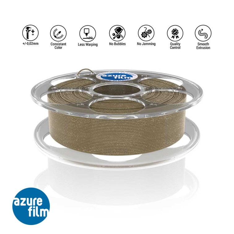 PLA 10m (Amostra) LumberLay GLITTER CORK Wood ( cortiça ) - Azurefilm