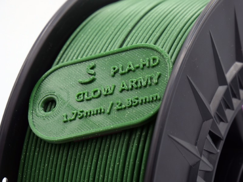 PLA HD 300g GLITTER Verde Militar Military Green - WINKLE - Image 3