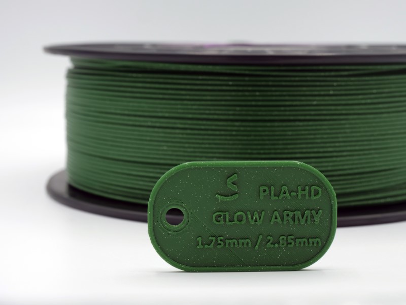 PLA HD 300g GLITTER Verde Militar Military Green - WINKLE - Image 5