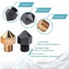 0.8mm B-SERIES PREMIUM Aço Endurecido Hardened Steel Nozzle MK8  - AIMSOAR