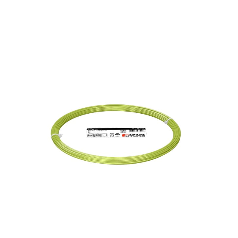 PETG HDglass 50g (Amostra) Blinded Light Green (Opaco) - FORMFUTURA