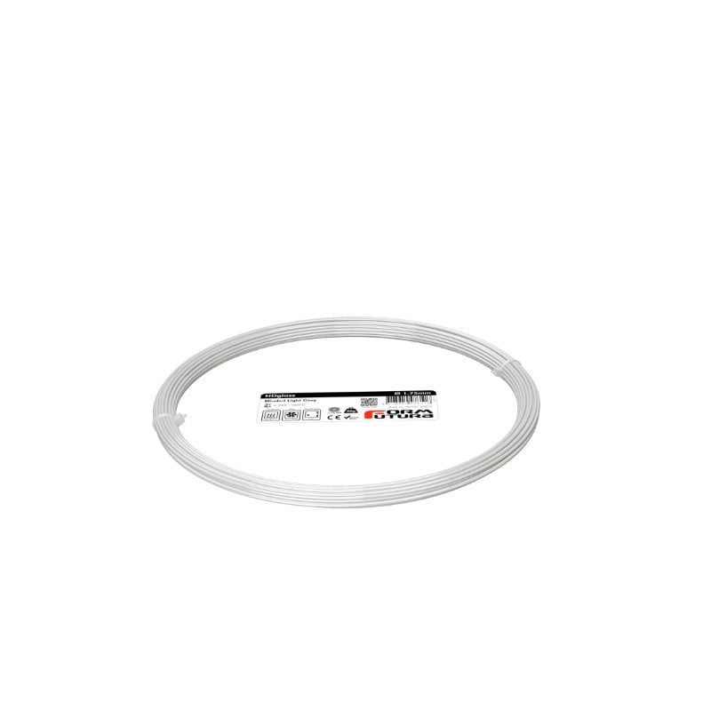 PETG HDglass 50g (Amostra) Blinded Light Grey (Opaco) - FORMFUTURA