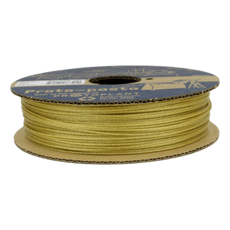 HTPLA Gold Dust Translucent with Gold Glitter 50g ( Amostra ) - ProtoPasta - Image 5