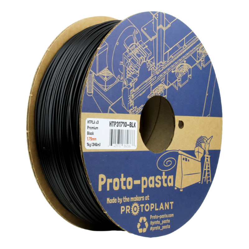 HTPLA Black Opaque 50g ( Amostra ) - ProtoPasta - Image 3