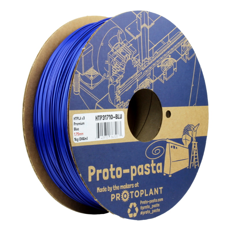 HTPLA Blue Opaque 1kg - ProtoPasta - Image 3