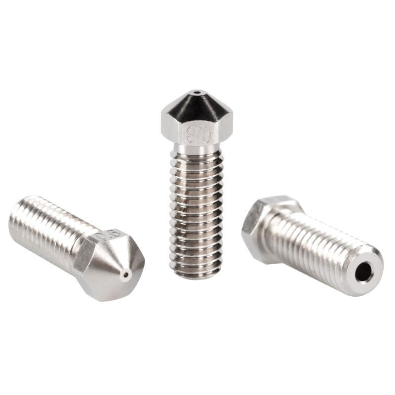 0.4mm B-SERIES PREMIUM Aço Inox Steel Nozzle Volcano (compatível com E3D Tevo Tarantula, Artillery Sidewinder) - AIMSOAR - Image 4