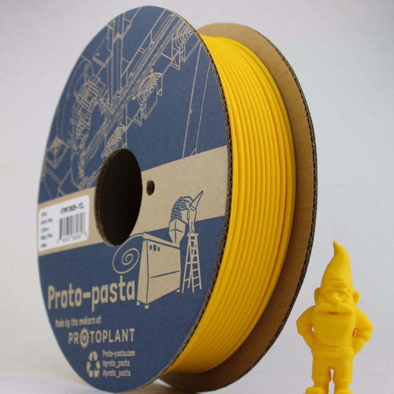 HTPLA Yellow ( Matte Fiber )  500g - ProtoPasta - Image 3