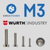 25 Parafusos TORX Stainless Steel M3x4 (AISI 304 TX10 Low Head Screw) - CNC Kitchen