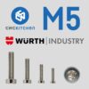 25 Parafusos TORX Stainless Steel M5x10 (AISI 304 TX20 Low Head Screw) - CNC Kitchen
