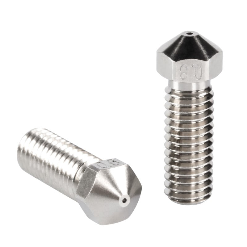 0.4mm B-SERIES PREMIUM Aço Inox Steel Nozzle Volcano (compatível com E3D Tevo Tarantula, Artillery Sidewinder) - AIMSOAR