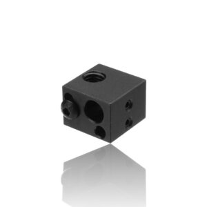 Heat Block Makerbot Clone Alumínio Preto 16X16X12 ( Heatblock bloco de aquecimento compatível e não com o original ) - AIMSOAR