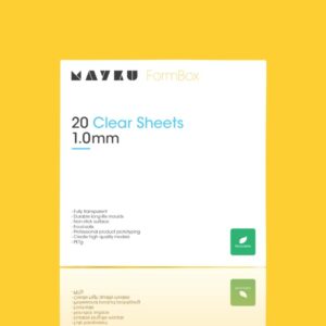 Clear Sheets 20 Pack Folhas 1mm Transparentes Compatível com Máquina de Termoformagem MAYKU