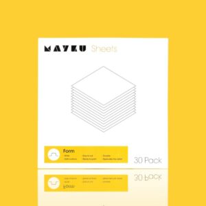 Clear Sheets Cast Sheets 30 Pack Folhas 0.5mm Transparentes Compatível com Máquina de Termoformagem MAYKU