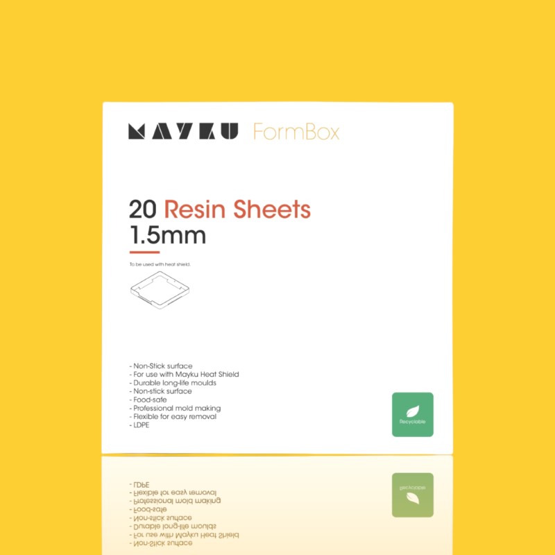 Clear Sheets for Resin 20 Pack Folhas 1.5mm Transparentes Compatível com Máquina de Termoformagem MAYKU