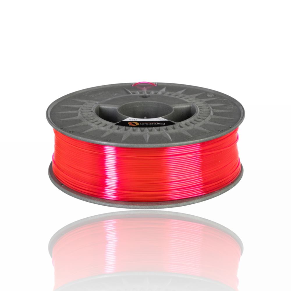 PETG Premium Neon Pink Transparent 1kg - Fillamentum