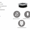 INNOVATEFIL PA CF M 500g ( Nylon Fibras de Carbono ) Preto - Smart Materials 3D