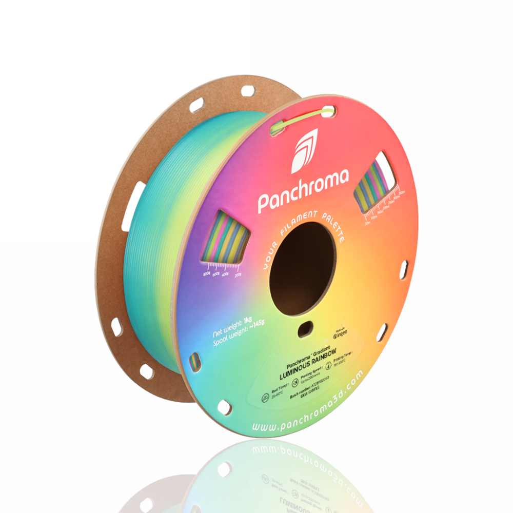 Panchroma™ PLA Gradient Luminous 1kg Rainbow - Polymaker