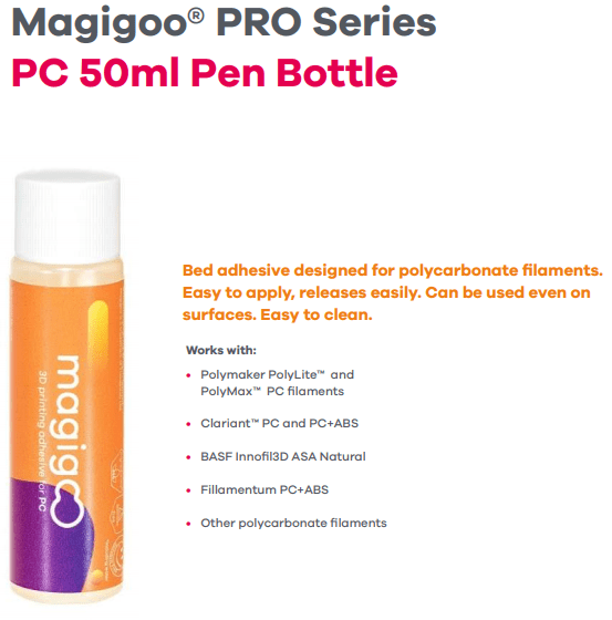 Magigoo (PLA, ABS, PETG, ASA, TPU, TPE) Adesivo para Aderência de Impressão 3D - Magigoo - Image 8