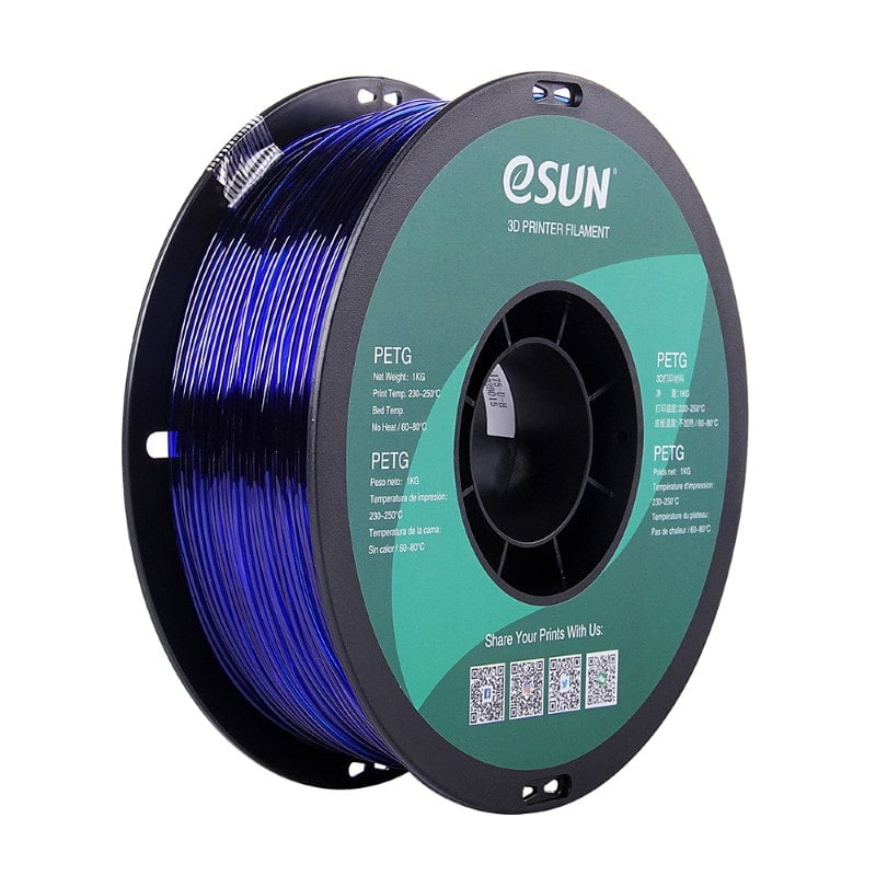 PETG 1kg Transparent Blue - ESUN