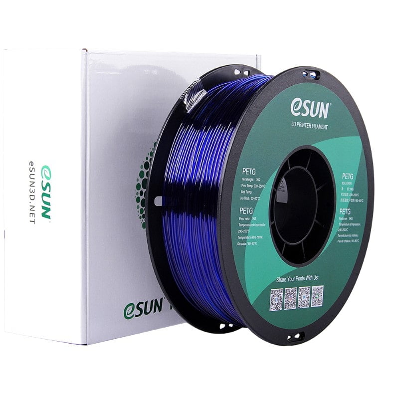 PETG 1kg Transparent Blue - ESUN - Image 6