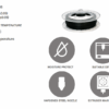 INNOVATEFIL PET CF M 500g ( PET Fibras de Carbono ) Preto - Smart Materials 3D
