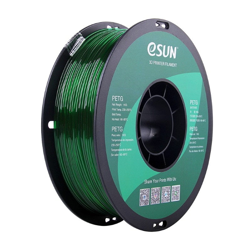 PETG 1kg Transparent Green - ESUN