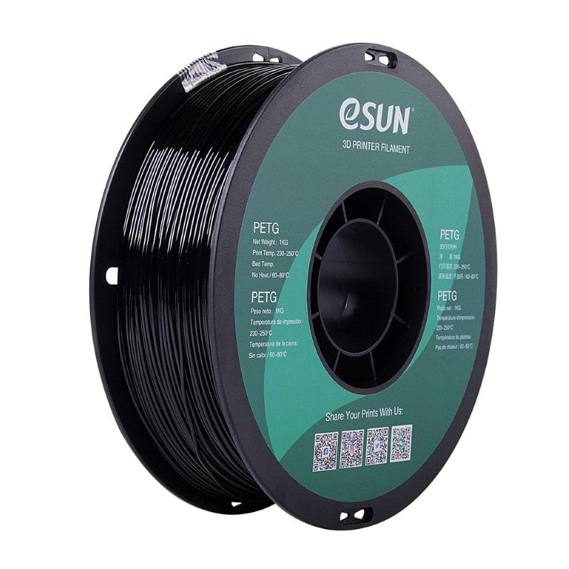 PETG 10M (AMOSTRA) SOLID Black - ESUN