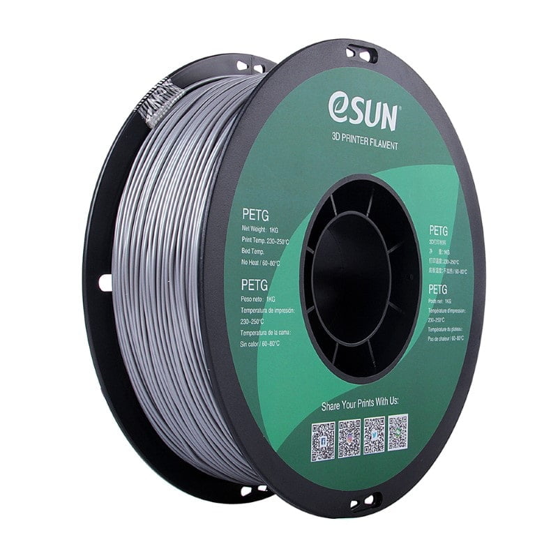 PETG 1kg SOLID Silver - ESUN
