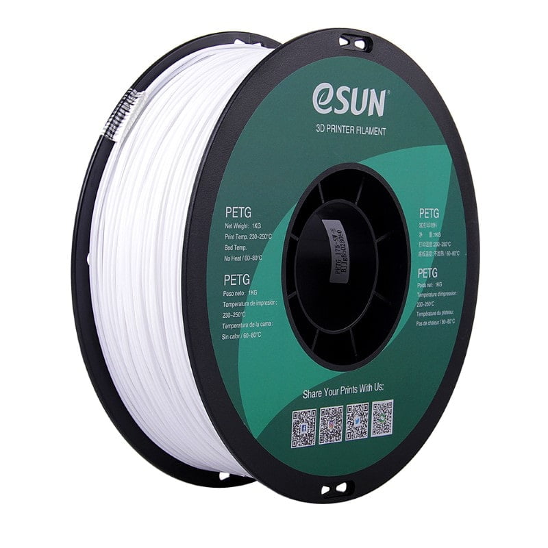 PETG 10M (AMOSTRA) SOLID White - ESUN