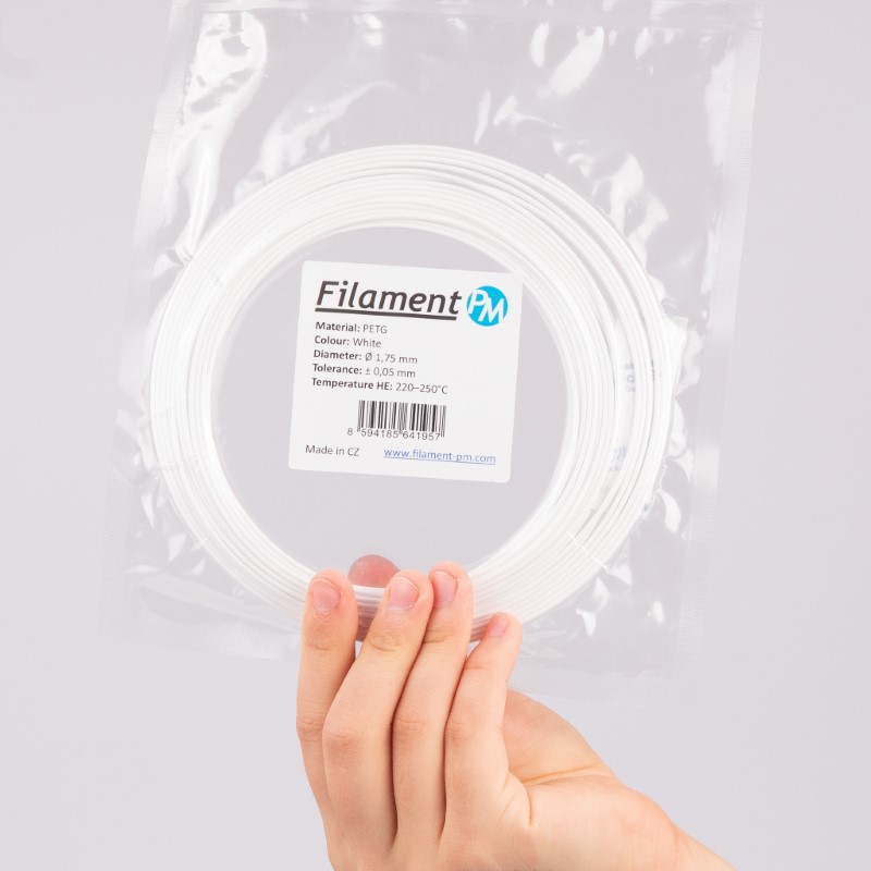 PETG 10m (Amostra) White - Filament PM
