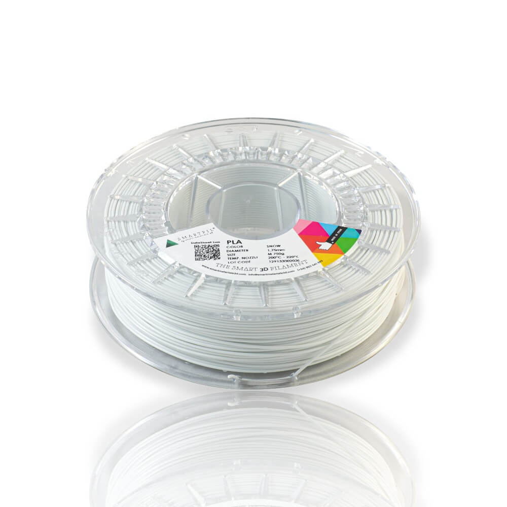 Smartfil PLA Snow M 10M (AMOSTRA) Branco Neve - Smart Materials 3D