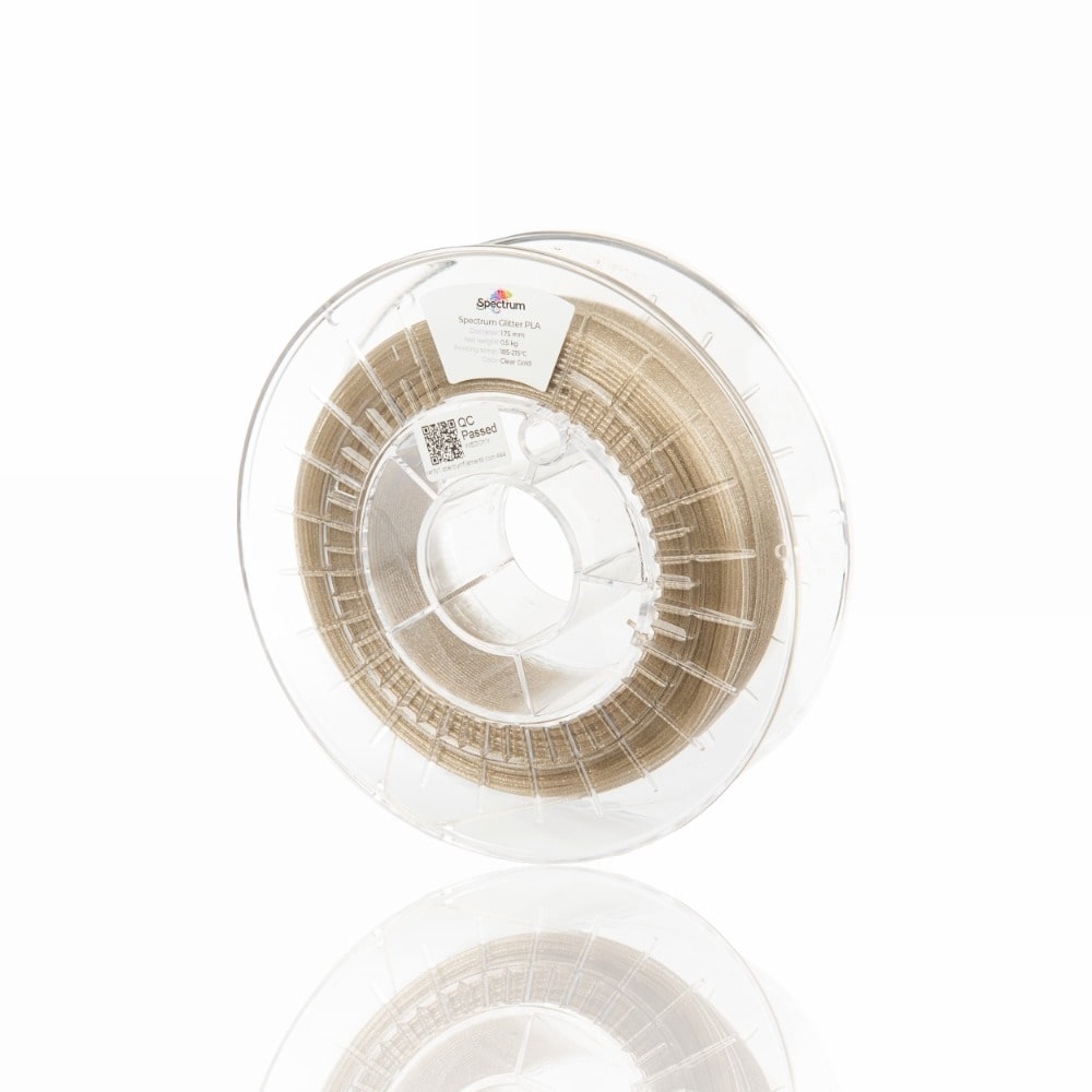 PLA Glitter 500g Clear Gold - Spectrum Filaments