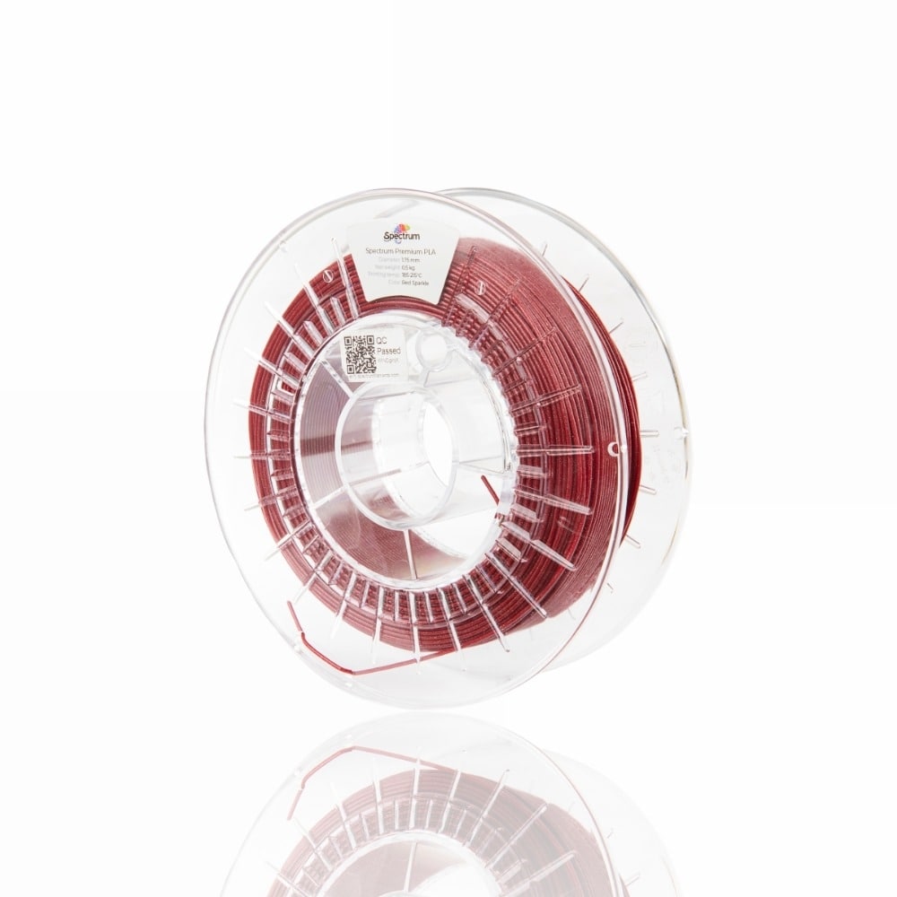 PLA Glitter 500g Sparkle Red - Spectrum Filaments