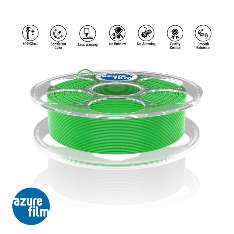 PLA 1kg Light Green - Azurefilm - Image 5