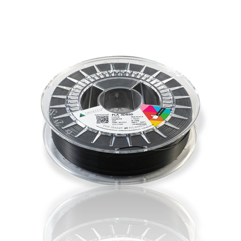 Smartfil PLA 3D850 True Black M 750g Preto - Smart Materials 3D