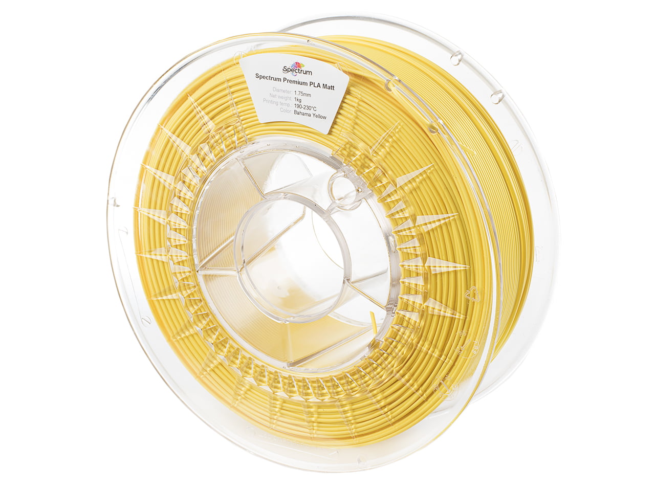 PLA Matt 1kg Bahana Yellow - Spectrum Filaments - Image 7