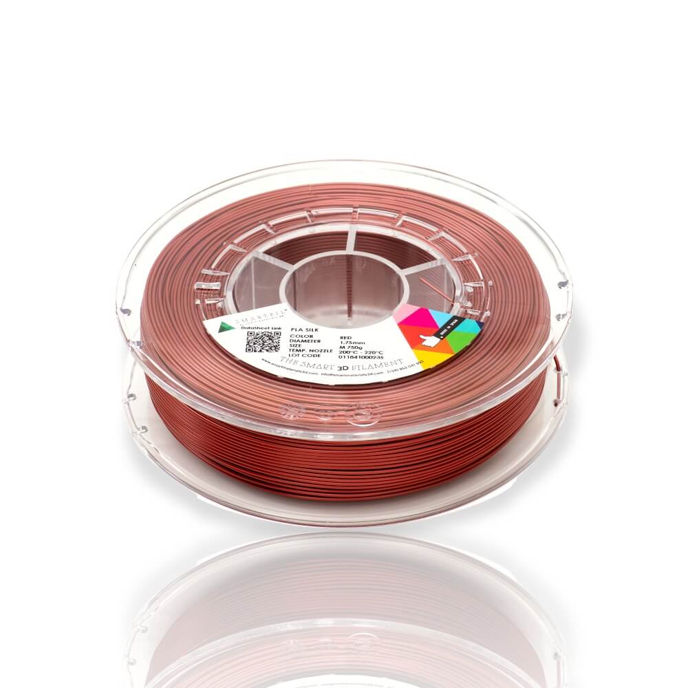 Smartfil PLA SILK M 750g Red - Smart Materials 3D