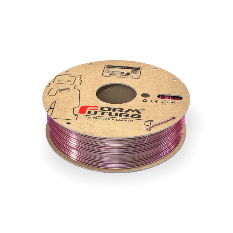 PLA Silk High Gloss ColorMorph 250g Magenta & Silver - FORMFUTURA