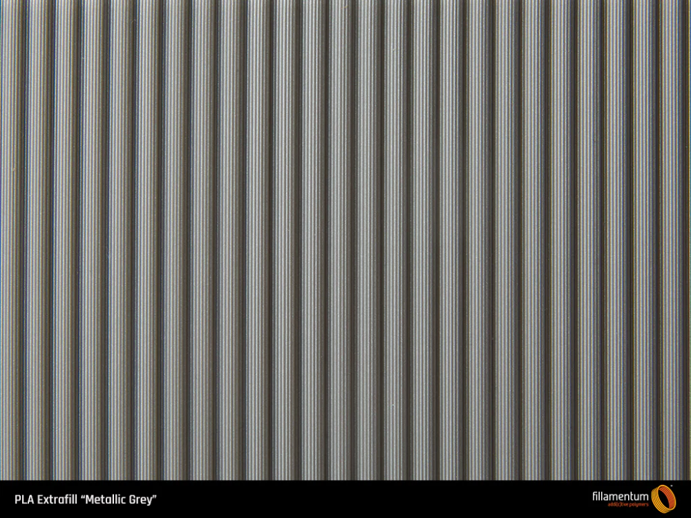 PLA 750g Extrafill Metallic Grey - Fillamentum - Image 2