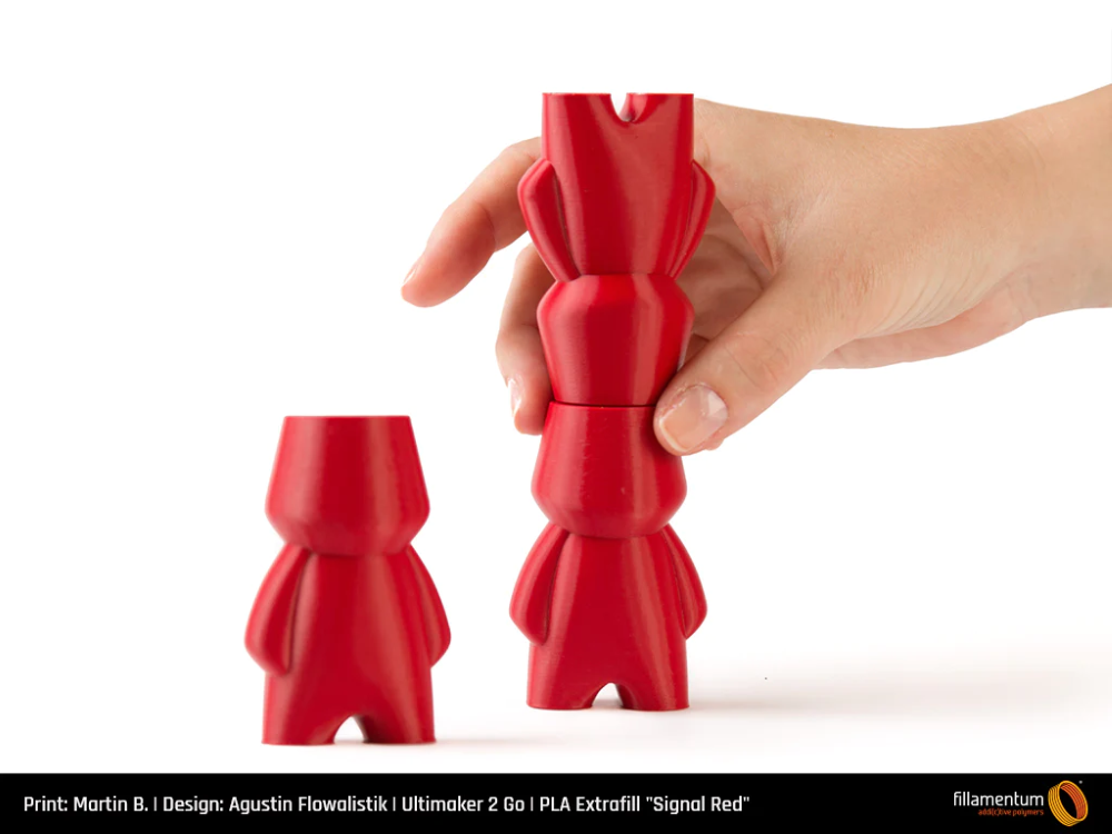 PLA 750g Extrafill Signal Red - Fillamentum - Image 4