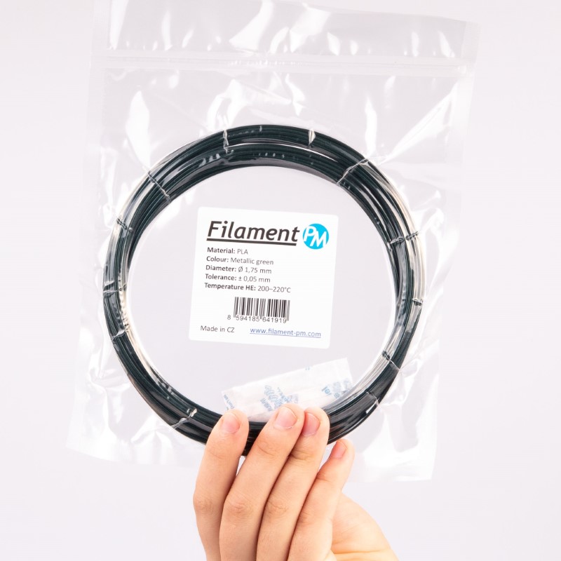 PLA 10m (Amostra) Metalic Green - Filament PM