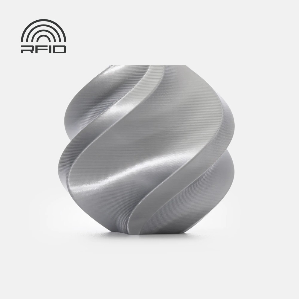 PLA Silk+ 1kg Silver - Bambu Lab