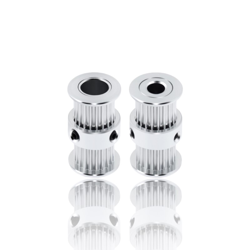 Polia Dupla para Correia GT2 20 Dentes 15.8mm 8mm Furo Alumínio ( GT2 Double-head timing belt pulley) - AIMSOAR - Image 2