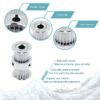 Polia Dupla para Correia GT2 20 Dentes 15.8mm 8mm Furo Alumínio ( GT2 Double-head timing belt pulley) - AIMSOAR