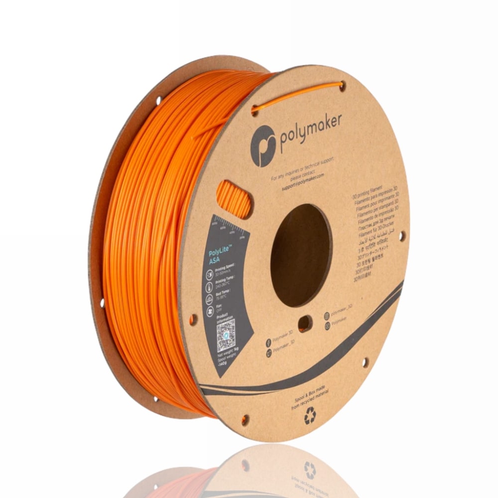 ASA PolyLite 1kg Orange - Polymaker