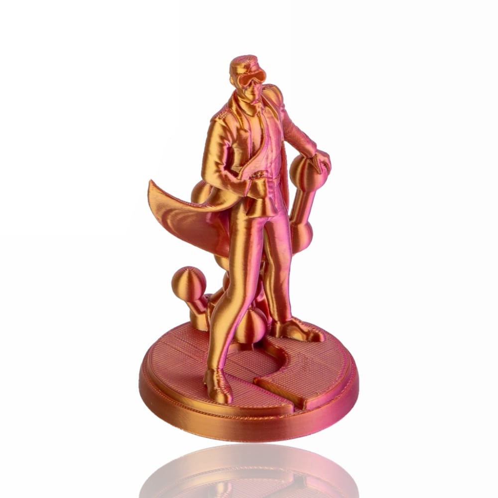 PLA PolyLite™ Dual Silk 1kg Banquet Gold-Magenta - Polymaker – LINHA ANTIGA (Consultar Descrição) - Image 3